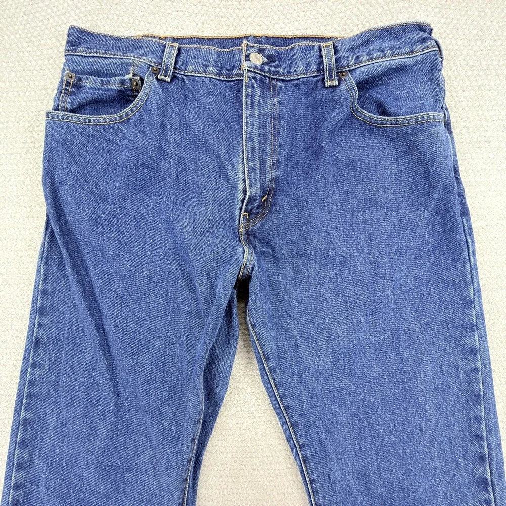 Levis 517 Jeans Mens 36x30 Blue Medium Wash Bootcut Cowboy Western 100% Cotton